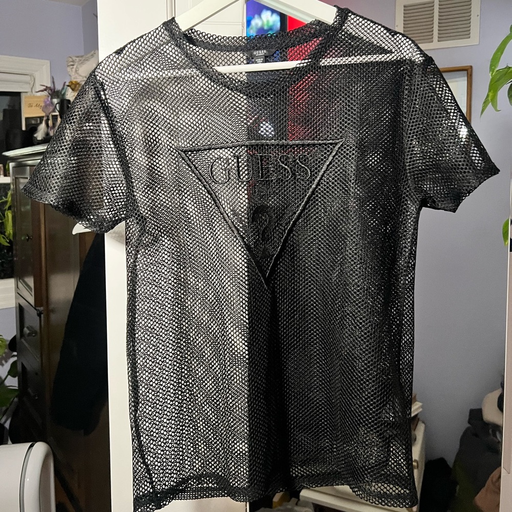 GUESS Mesh Top XS